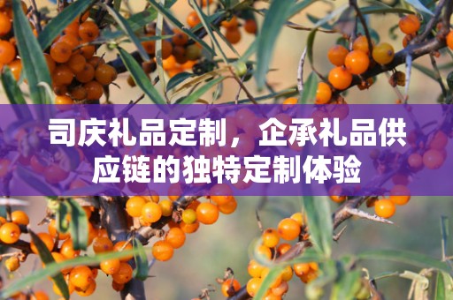 司庆礼品定制，企承礼品供应链的独特定制体验